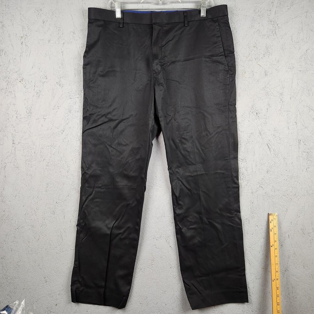 Banana Republic Pants Mens 36x32 Black Non Iron Tailored Slim Fit Chino Dress